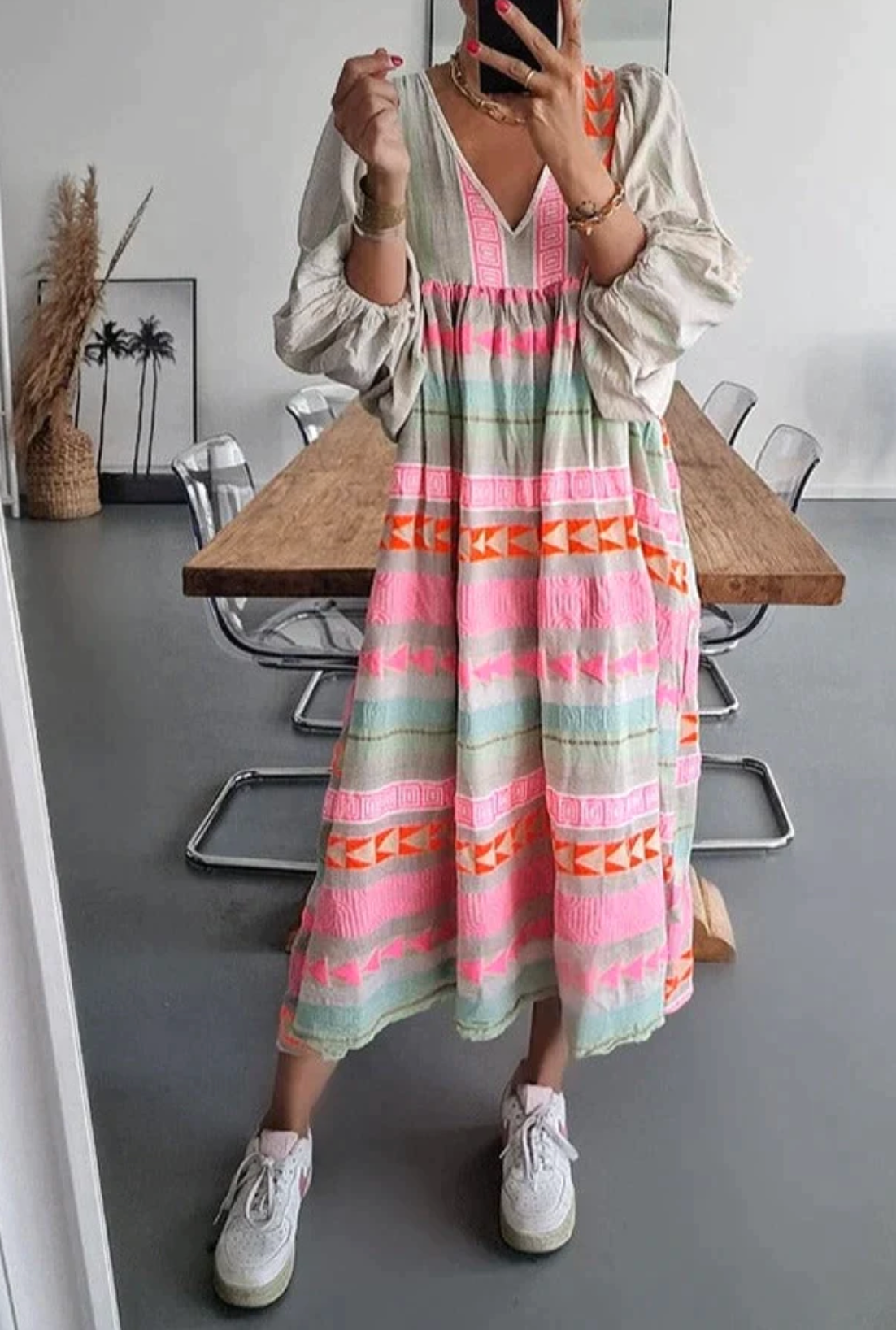 Sofia Summer Dress - Farverig boho-kjole!